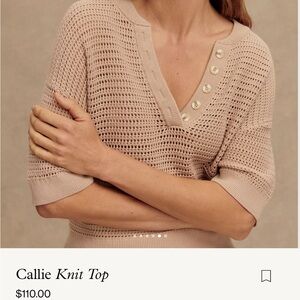 Cotton knitted polo | Varley “Callie” Top